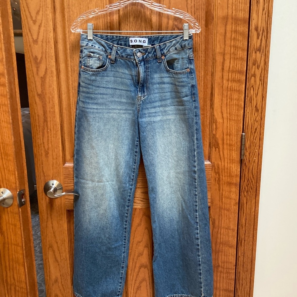 SONG Wide leg Denim Jeans, size 0/24
